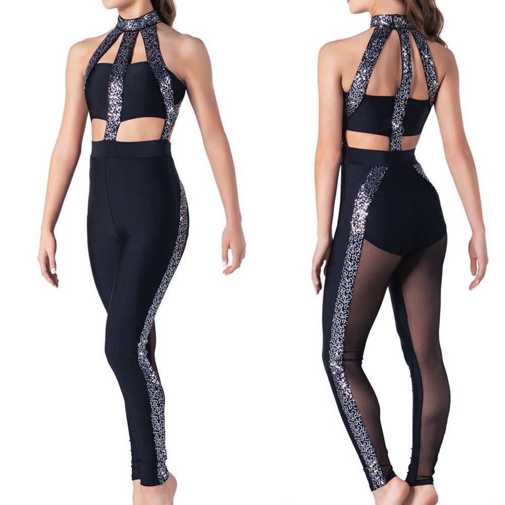 Revolution Tenth House acro Dance TOTAL ECLIPSE
TH22075 black unitard LC child